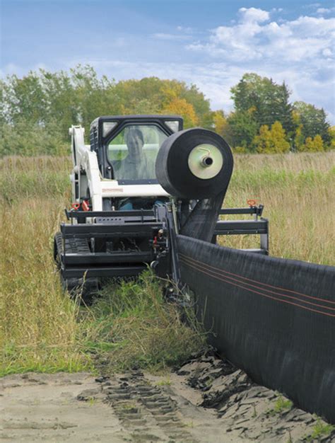 mini skid steer silt fence attachment|silt fence plow for sale.